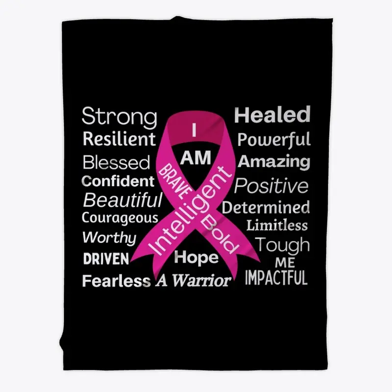 BREAST CANCER INSPIRATIONAL BLANKET