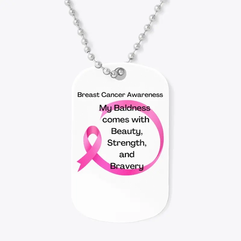 Breast Cancer Awareness Dog Tag