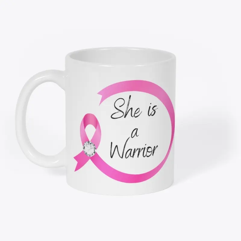 She is A Warrior Beast Cancer Mug