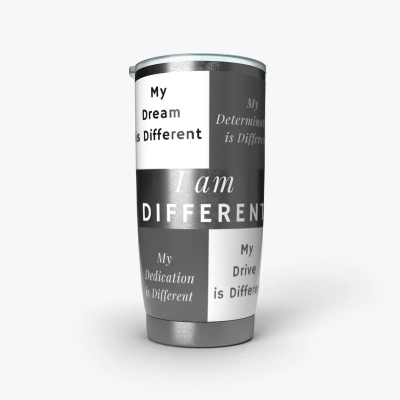 I AM DIFFERENT STEEL TUMBLER