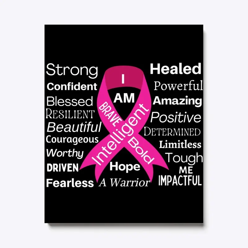 BREAST CANCER INSPIRATIONAL CANVAS