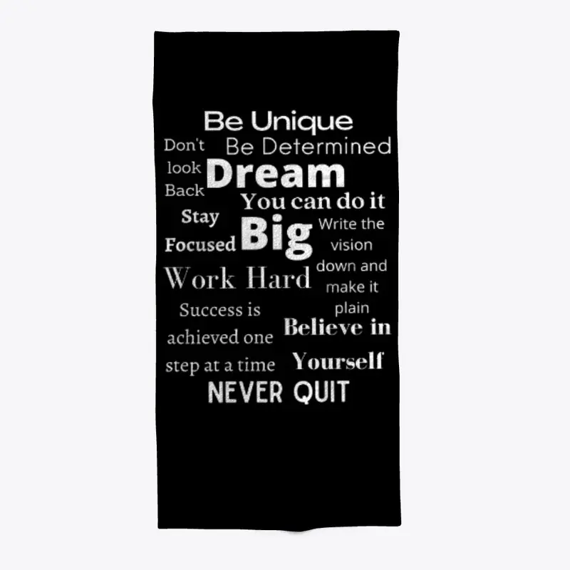 DREAM BIG INSPIRATIONAL BEACH TOWEL