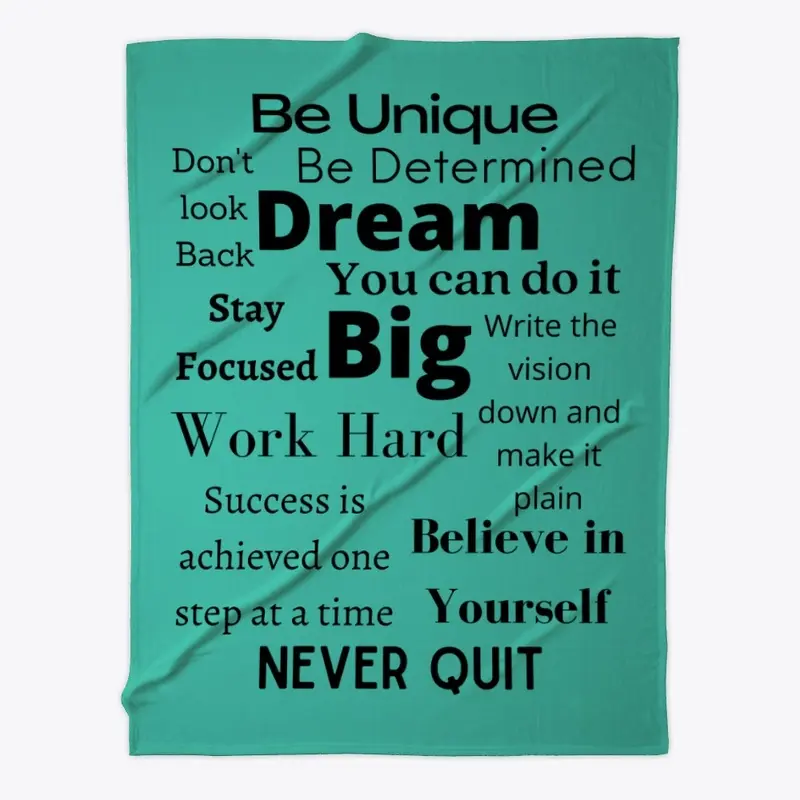 DREAM BIG INSPIRATIONAL BLANKET