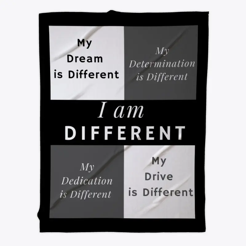 I AM DIFFERENT FLEECE BLANKET